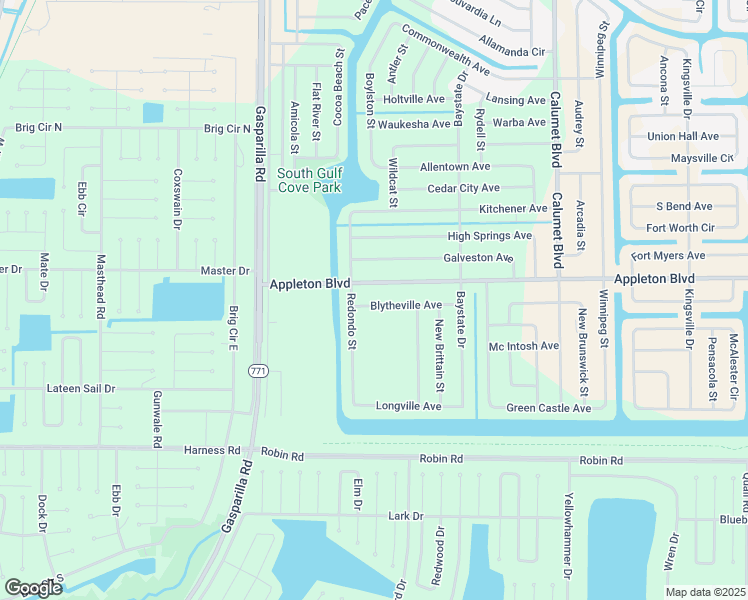 map of restaurants, bars, coffee shops, grocery stores, and more near 13250 Blytheville Avenue in Port Charlotte