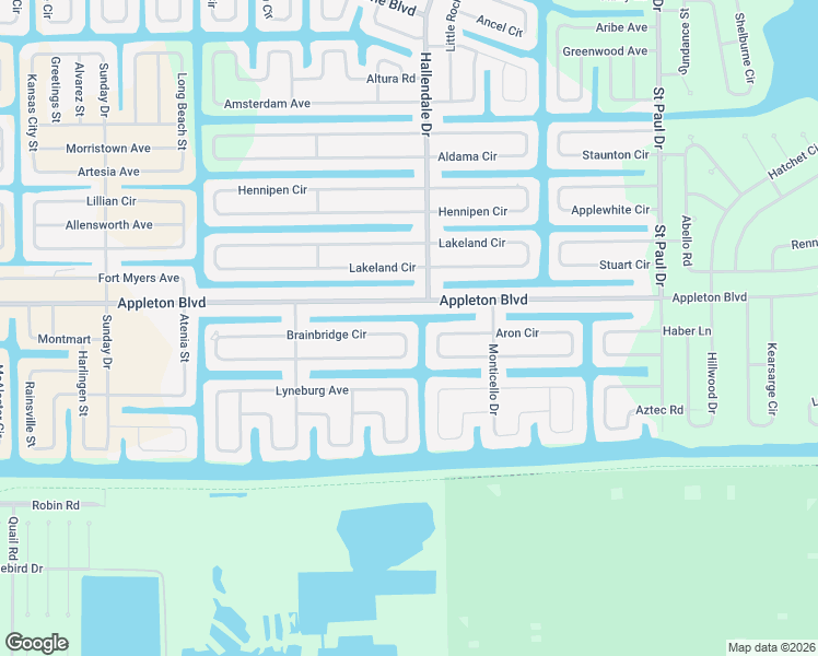 map of restaurants, bars, coffee shops, grocery stores, and more near 15454 Brainbridge Cir in Port Charlotte