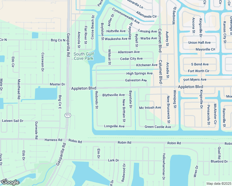 map of restaurants, bars, coffee shops, grocery stores, and more near 13298 Blytheville Avenue in Port Charlotte