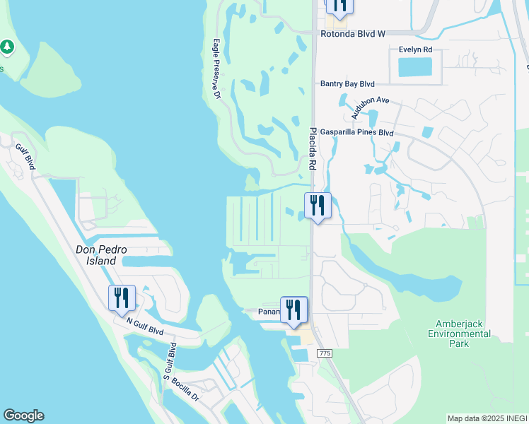 map of restaurants, bars, coffee shops, grocery stores, and more near 6783 Sherman Street in Englewood