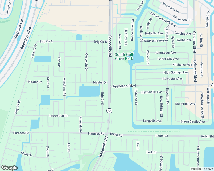 map of restaurants, bars, coffee shops, grocery stores, and more near 71 Brig Circle East in Placida