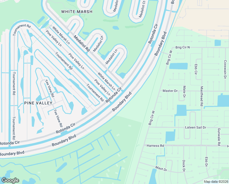 map of restaurants, bars, coffee shops, grocery stores, and more near 288 White Marsh Lane in Rotonda West