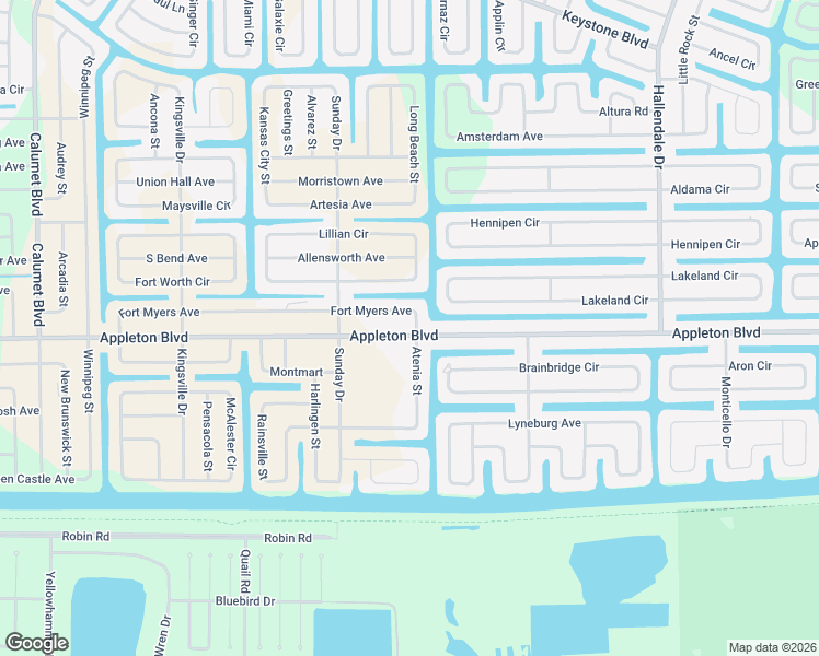 map of restaurants, bars, coffee shops, grocery stores, and more near 14480 Fort Myers Avenue in Port Charlotte