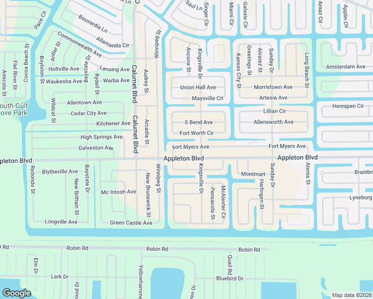 map of restaurants, bars, coffee shops, grocery stores, and more near 14127 Fort Myers Avenue in Port Charlotte