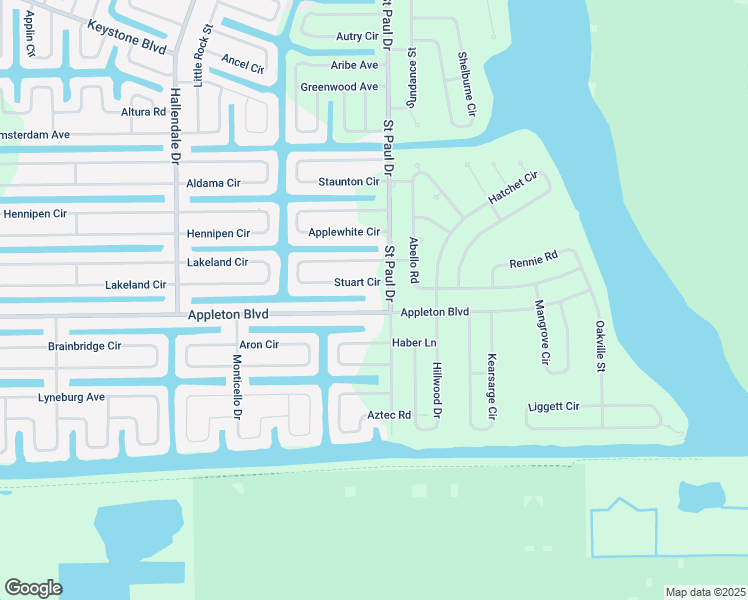 map of restaurants, bars, coffee shops, grocery stores, and more near 10401 Saint Paul Drive in Port Charlotte