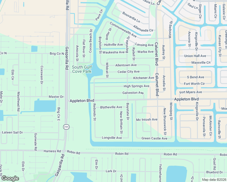 map of restaurants, bars, coffee shops, grocery stores, and more near 13298 Galveston Avenue in Port Charlotte