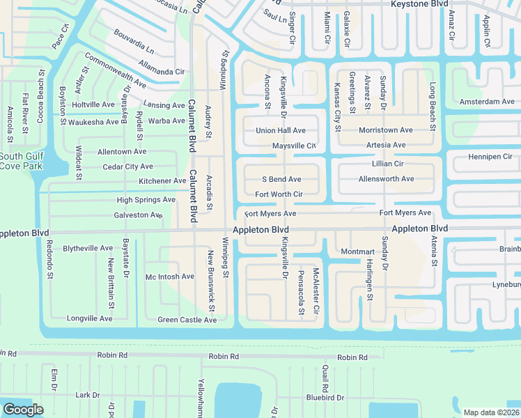 map of restaurants, bars, coffee shops, grocery stores, and more near 14127 Fort Myers Avenue in Port Charlotte
