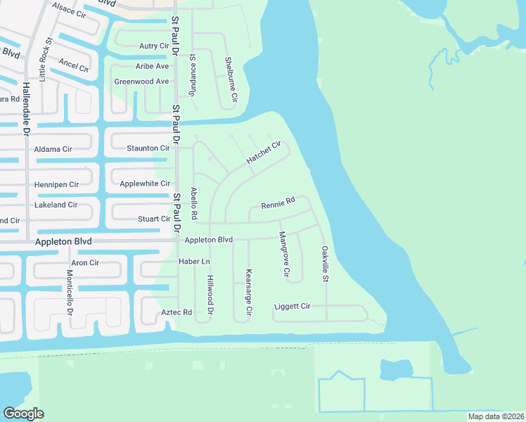 map of restaurants, bars, coffee shops, grocery stores, and more near 16212 Rennie Road in Port Charlotte