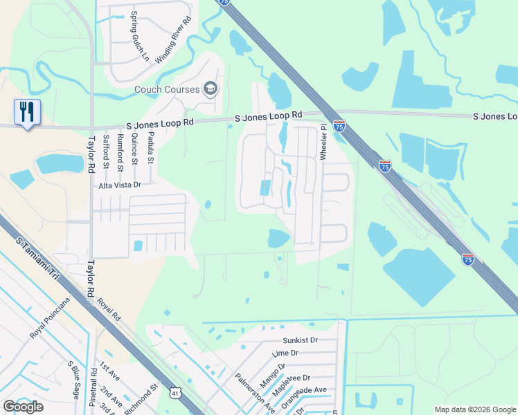 map of restaurants, bars, coffee shops, grocery stores, and more near 10 Jeffrey Drive in Punta Gorda