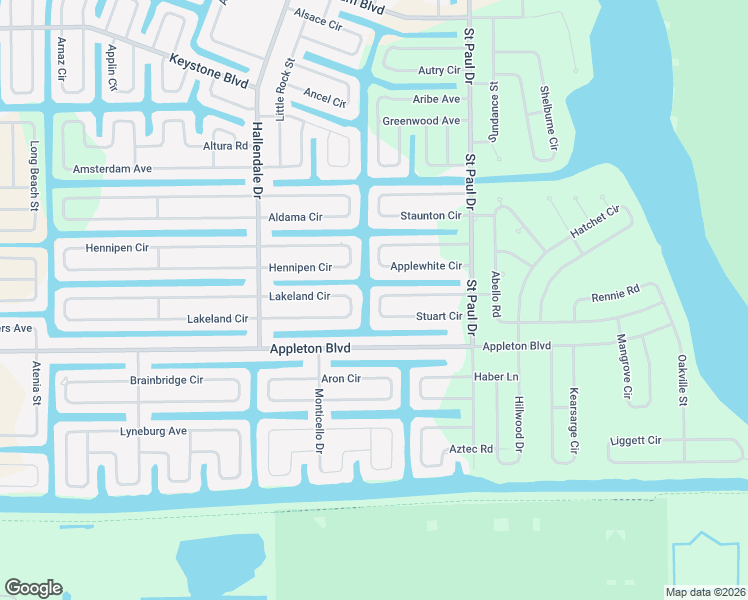 map of restaurants, bars, coffee shops, grocery stores, and more near 15626 Stuart Circle in Port Charlotte