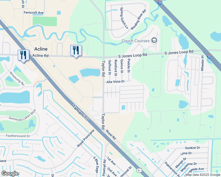 map of restaurants, bars, coffee shops, grocery stores, and more near 13 North Cardinal in Punta Gorda