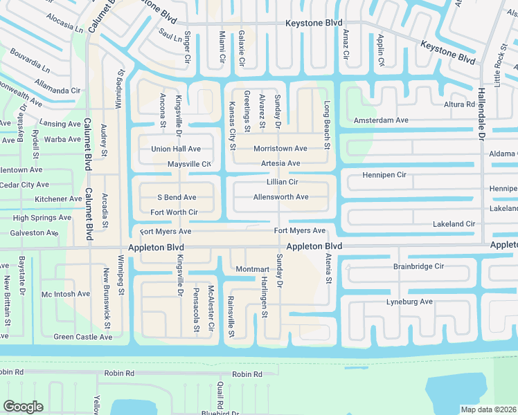 map of restaurants, bars, coffee shops, grocery stores, and more near 14559 Lillian Circle in Port Charlotte