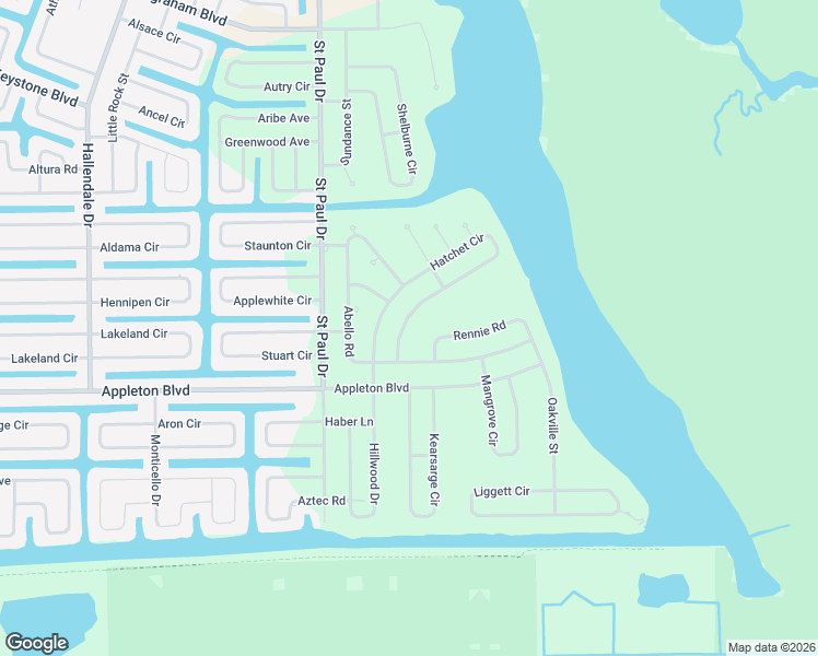 map of restaurants, bars, coffee shops, grocery stores, and more near 16176 Rennie Road in Port Charlotte