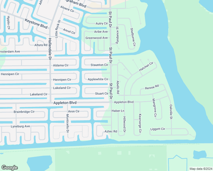 map of restaurants, bars, coffee shops, grocery stores, and more near 15538 Stuart Circle in Port Charlotte