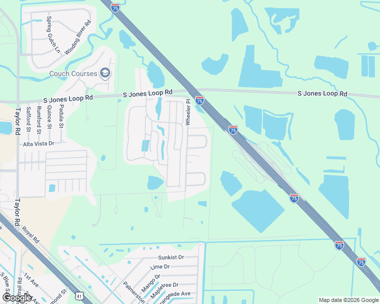 map of restaurants, bars, coffee shops, grocery stores, and more near 27990 Leatherwood Circle in Punta Gorda