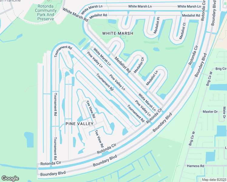 map of restaurants, bars, coffee shops, grocery stores, and more near 51 Tournament Road in Rotonda West