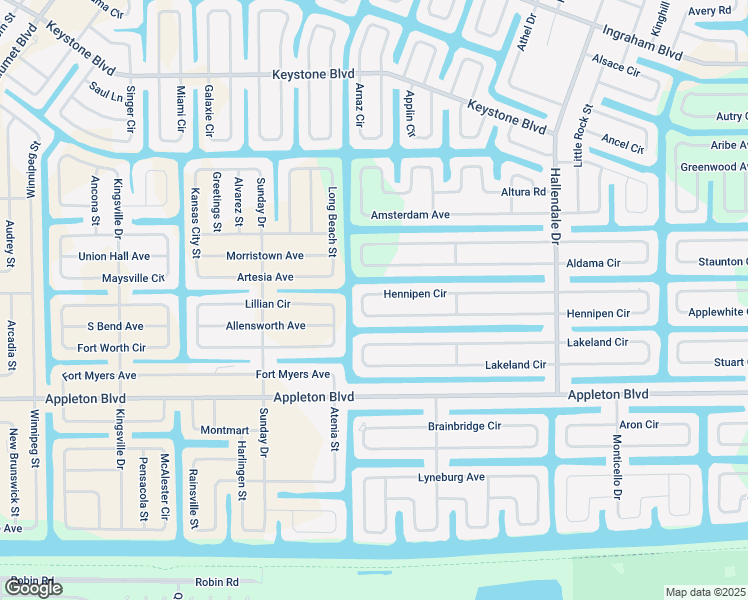 map of restaurants, bars, coffee shops, grocery stores, and more near 15241 Hennipen Circle in Port Charlotte