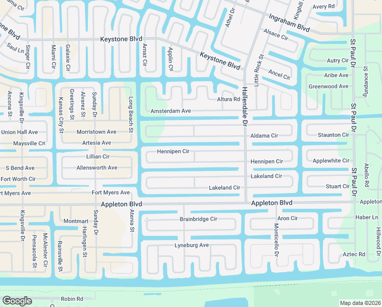 map of restaurants, bars, coffee shops, grocery stores, and more near 15145 Hennipen Circle in Port Charlotte