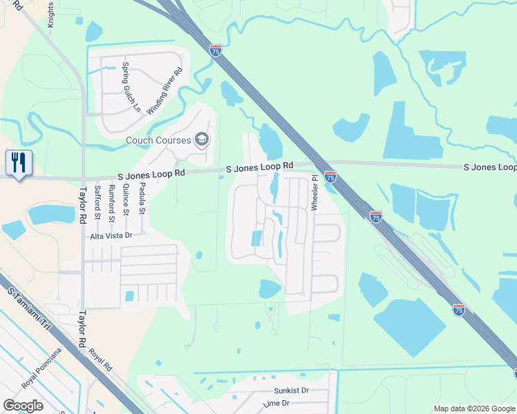 map of restaurants, bars, coffee shops, grocery stores, and more near 10 Jeffrey Drive in Punta Gorda