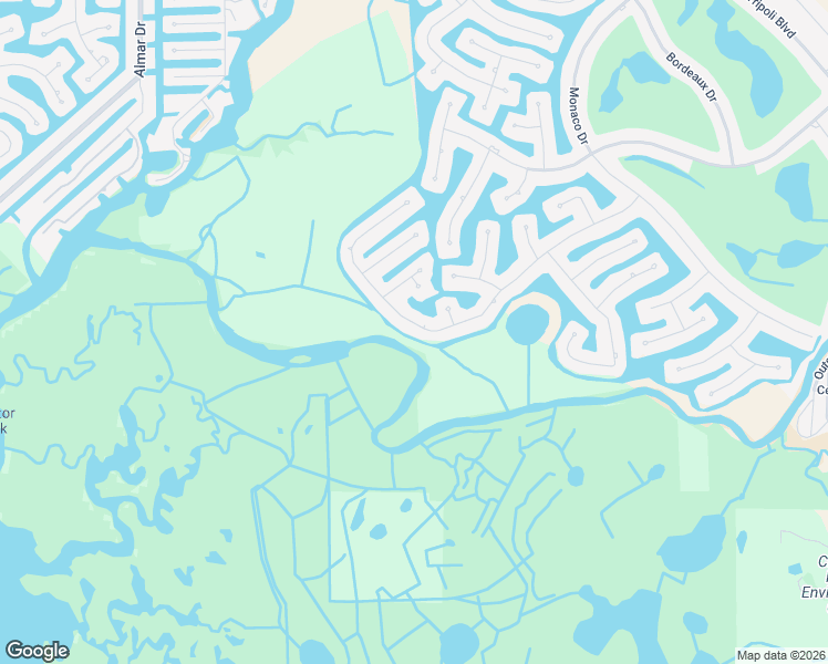 map of restaurants, bars, coffee shops, grocery stores, and more near 599 Macedonia Drive in Punta Gorda