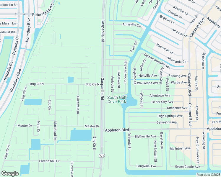 map of restaurants, bars, coffee shops, grocery stores, and more near 10130 Winborough Drive in Port Charlotte