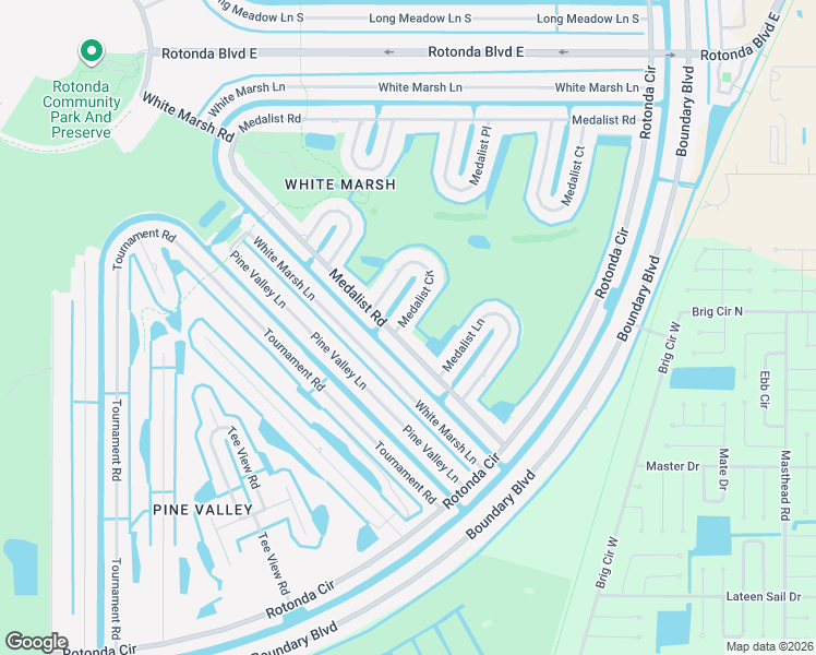 map of restaurants, bars, coffee shops, grocery stores, and more near 4 Medalist Road in Rotonda West