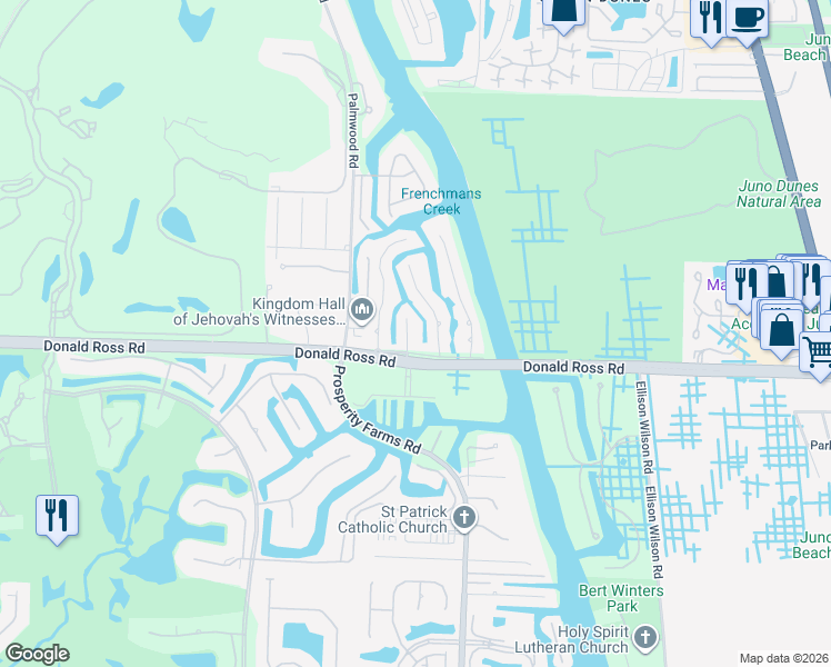 map of restaurants, bars, coffee shops, grocery stores, and more near 14050 Port Circle in West Palm Beach
