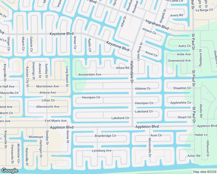 map of restaurants, bars, coffee shops, grocery stores, and more near 15457 Aldama Circle in Port Charlotte