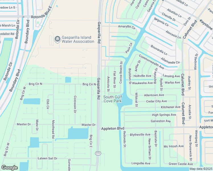 map of restaurants, bars, coffee shops, grocery stores, and more near 10130 Winborough Drive in Port Charlotte
