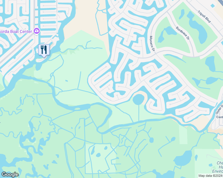 map of restaurants, bars, coffee shops, grocery stores, and more near 4006 Castellanos Court in Punta Gorda
