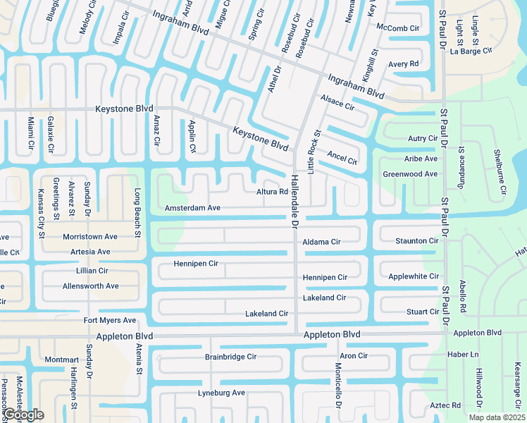map of restaurants, bars, coffee shops, grocery stores, and more near 15173 Amsterdam Avenue in Port Charlotte
