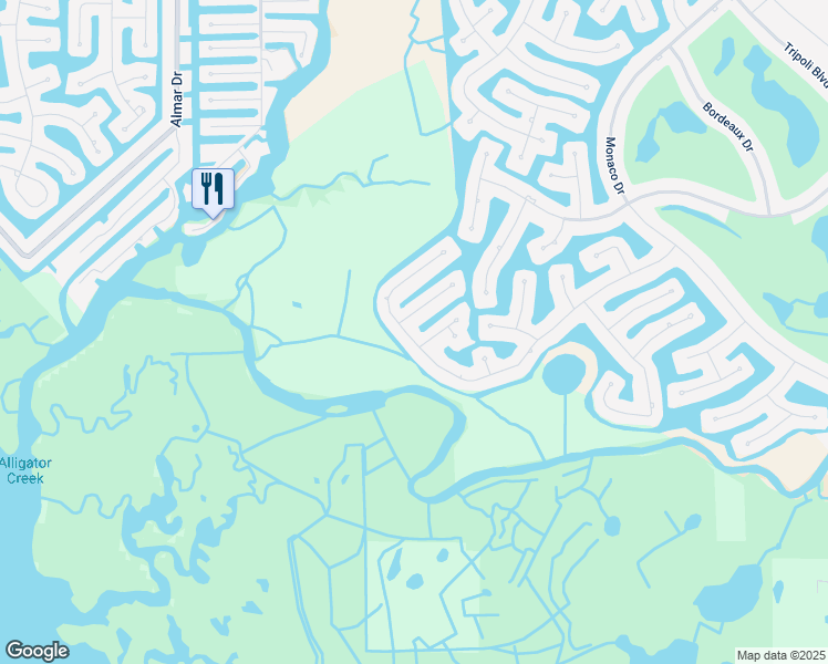 map of restaurants, bars, coffee shops, grocery stores, and more near 642 Macedonia Drive in Punta Gorda