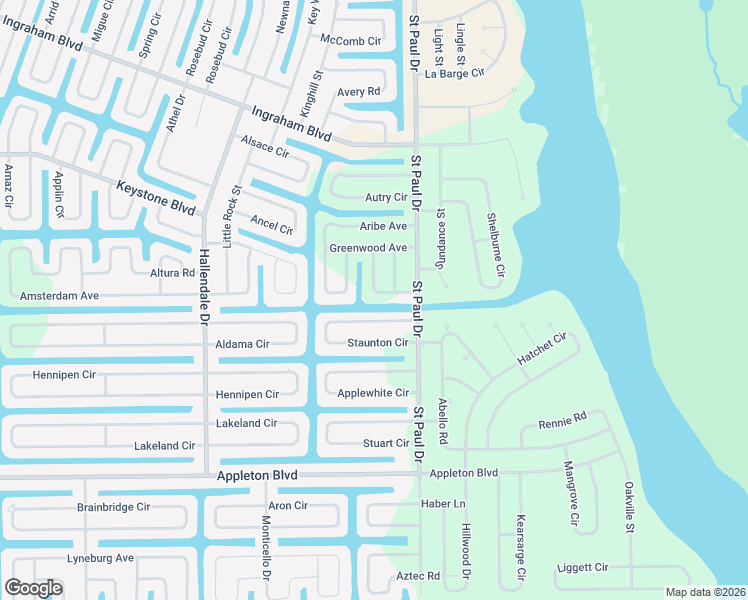 map of restaurants, bars, coffee shops, grocery stores, and more near 10079 Lebanon Drive in Port Charlotte