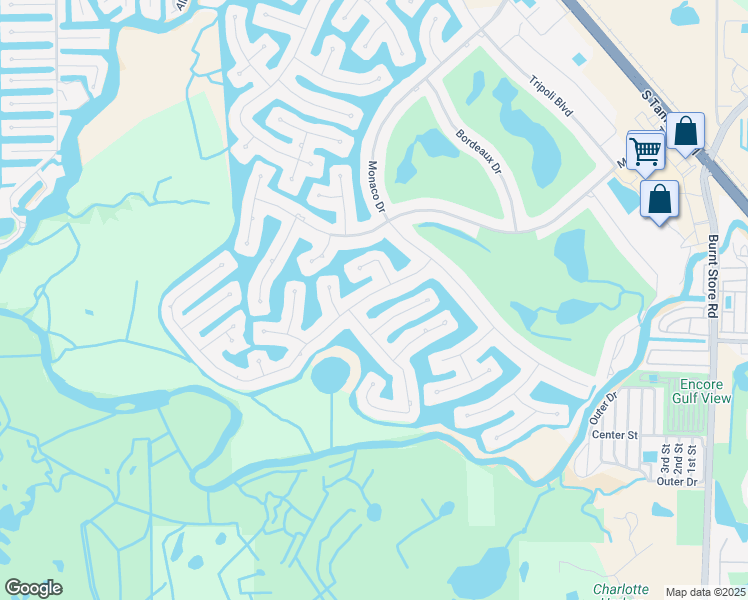 map of restaurants, bars, coffee shops, grocery stores, and more near 461 Macedonia Drive in Punta Gorda