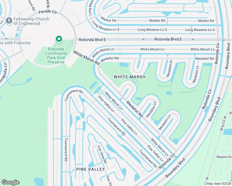 map of restaurants, bars, coffee shops, grocery stores, and more near 177 Medalist Road in Rotonda West