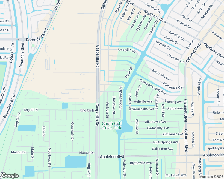 map of restaurants, bars, coffee shops, grocery stores, and more near 13156 Fort Braggs Avenue in Port Charlotte