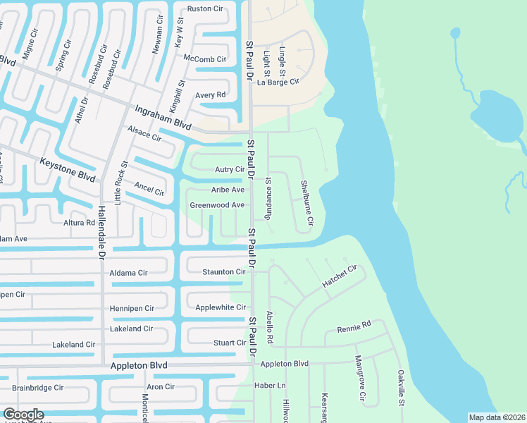 map of restaurants, bars, coffee shops, grocery stores, and more near 9567 Sundance Street in Port Charlotte