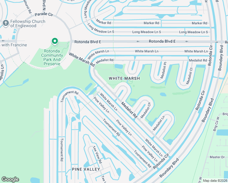 map of restaurants, bars, coffee shops, grocery stores, and more near 177 Medalist Road in Rotonda West