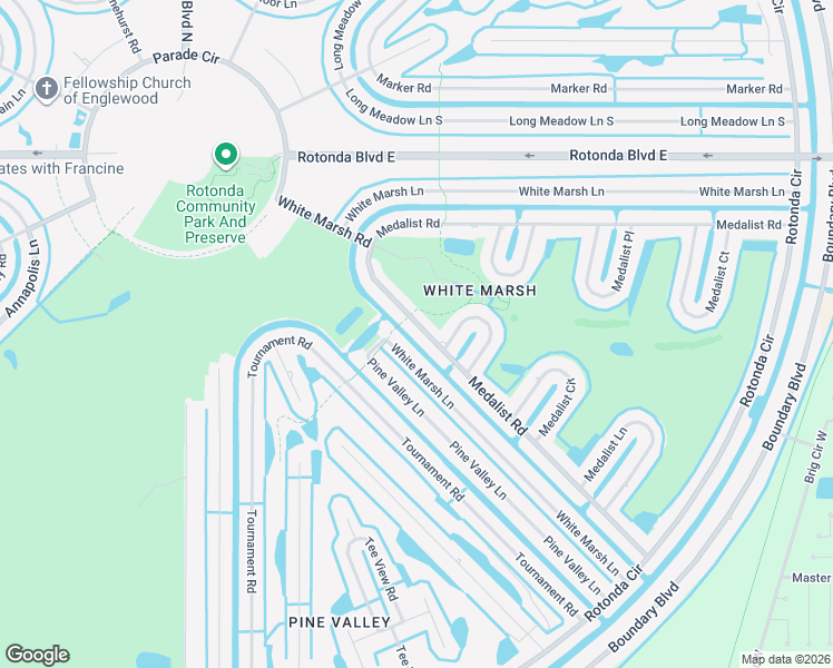 map of restaurants, bars, coffee shops, grocery stores, and more near 177 Medalist Road in Rotonda West