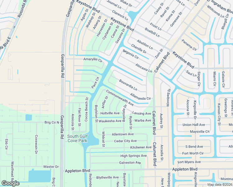 map of restaurants, bars, coffee shops, grocery stores, and more near 13846 Allamanda Circle in Port Charlotte