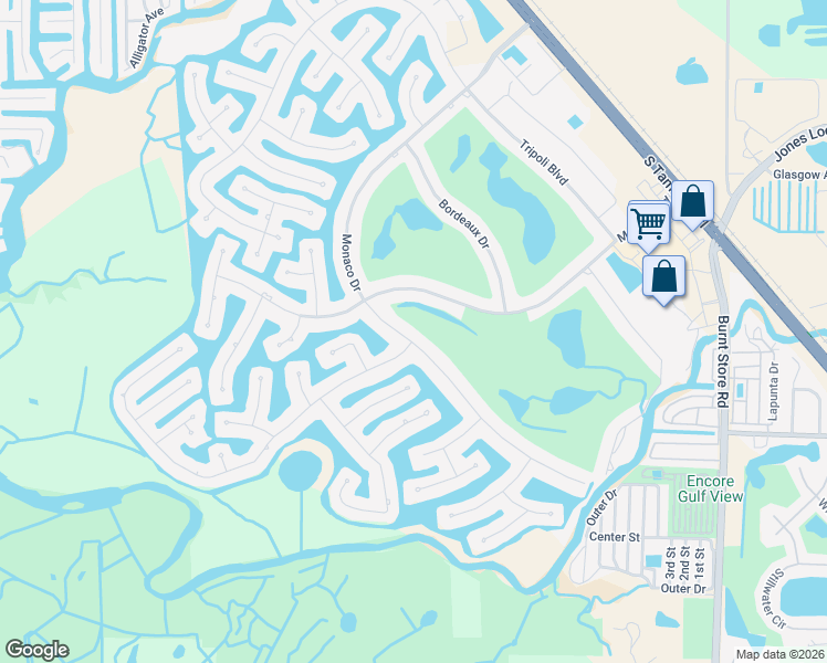 map of restaurants, bars, coffee shops, grocery stores, and more near 645 Monaco Drive in Punta Gorda
