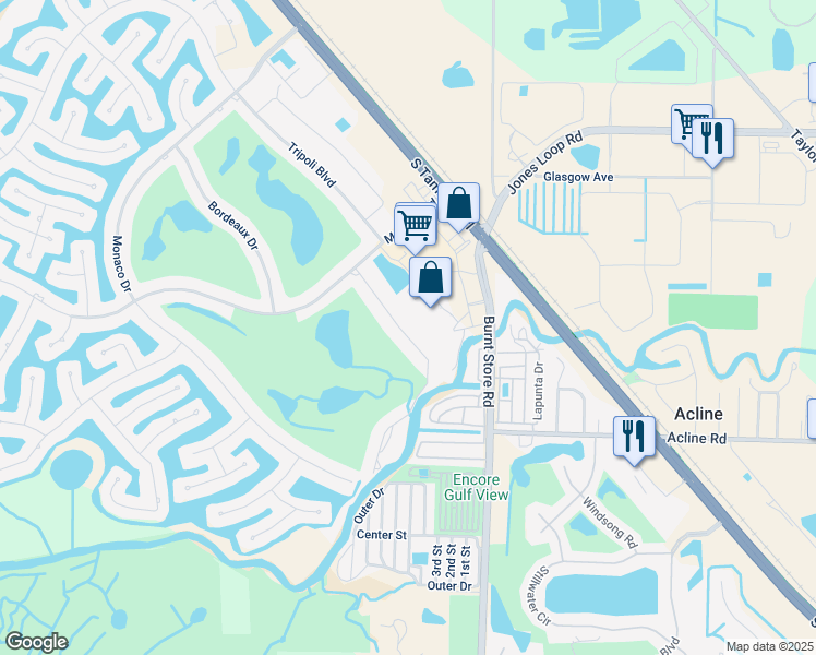 map of restaurants, bars, coffee shops, grocery stores, and more near 3972 San Rocco Drive in Punta Gorda