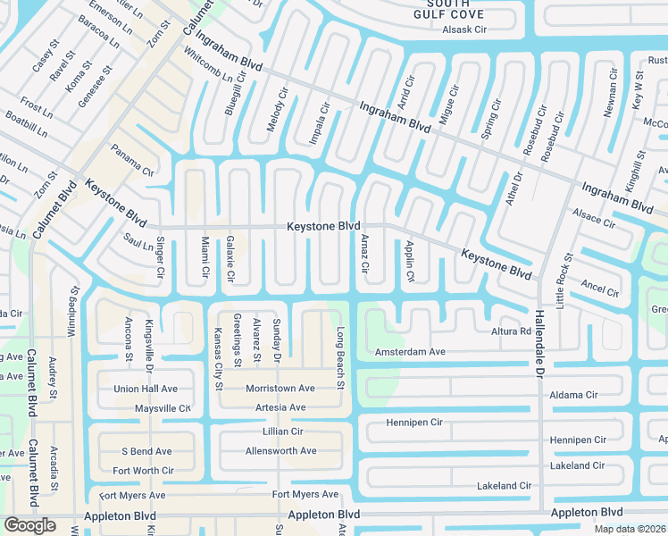 map of restaurants, bars, coffee shops, grocery stores, and more near 9508 President Circle in Port Charlotte
