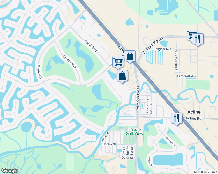 map of restaurants, bars, coffee shops, grocery stores, and more near 3959 San Rocco Drive in Punta Gorda
