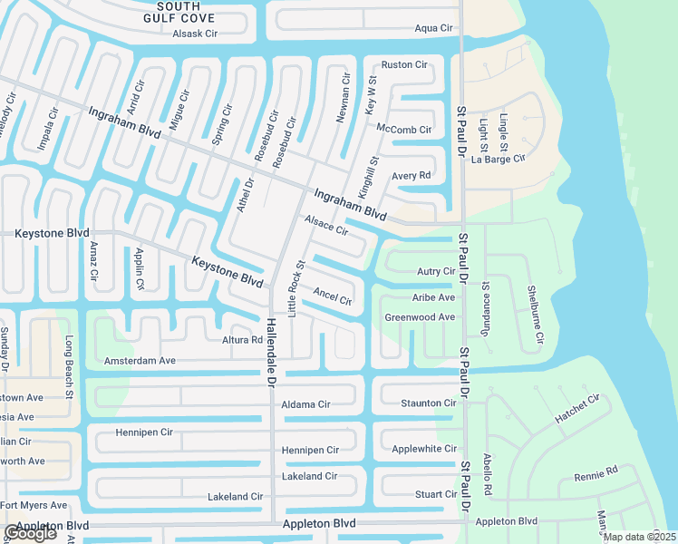 map of restaurants, bars, coffee shops, grocery stores, and more near 15326 Ancel Circle in Port Charlotte