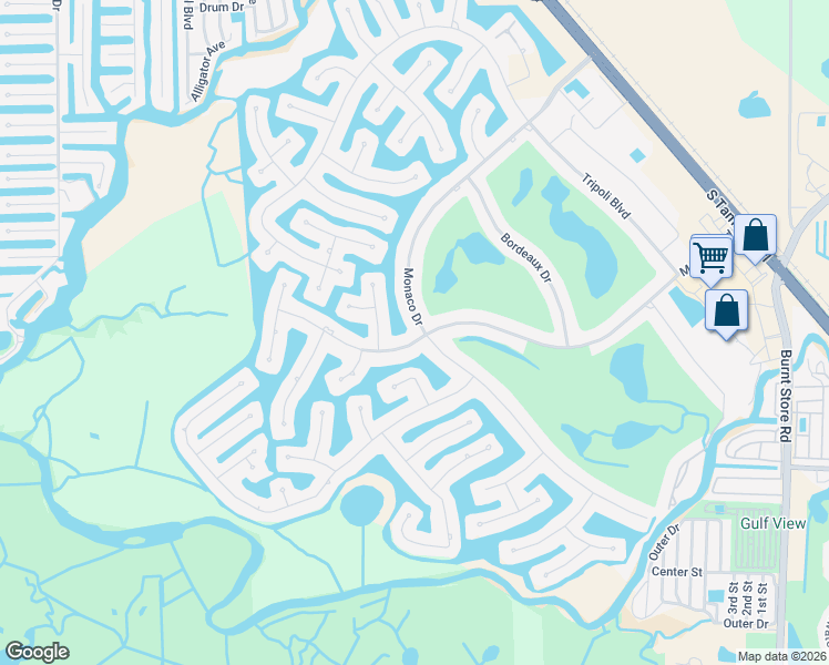 map of restaurants, bars, coffee shops, grocery stores, and more near 508 Madrid Boulevard in Punta Gorda