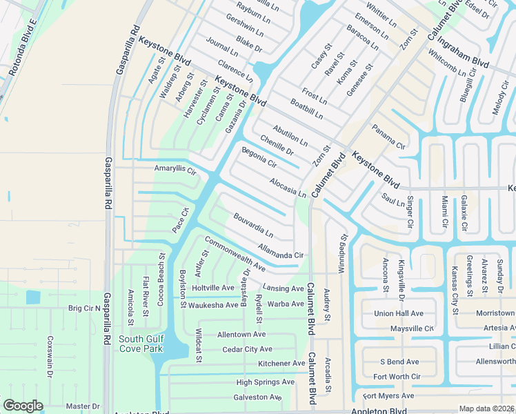 map of restaurants, bars, coffee shops, grocery stores, and more near 13614 Allamanda Circle in Port Charlotte