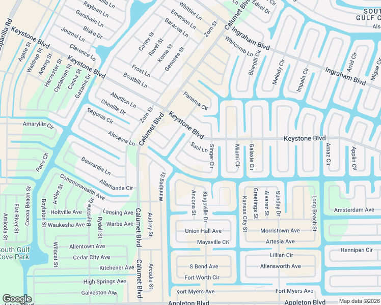map of restaurants, bars, coffee shops, grocery stores, and more near 14120 Bethesda Lane in Port Charlotte