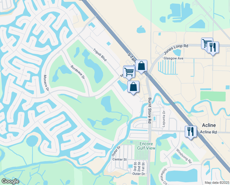 map of restaurants, bars, coffee shops, grocery stores, and more near 3919 San Rocco Drive in Punta Gorda