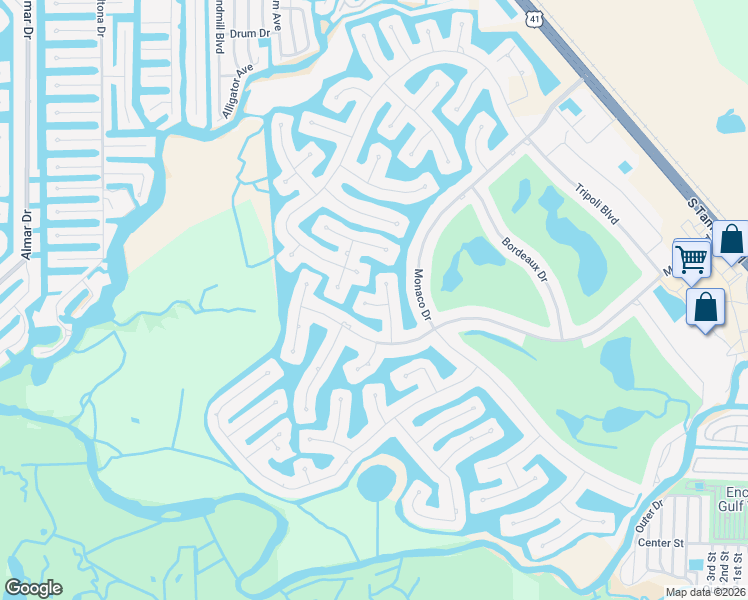 map of restaurants, bars, coffee shops, grocery stores, and more near 3817 Saint Girons Drive in Punta Gorda